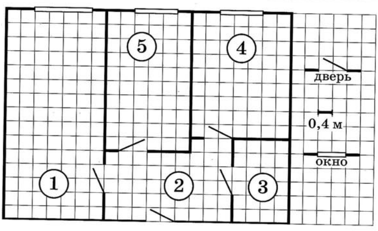 На рисунке изображен план двухкомнатной квартиры в многоэтажном жилом доме в первой части рисунка